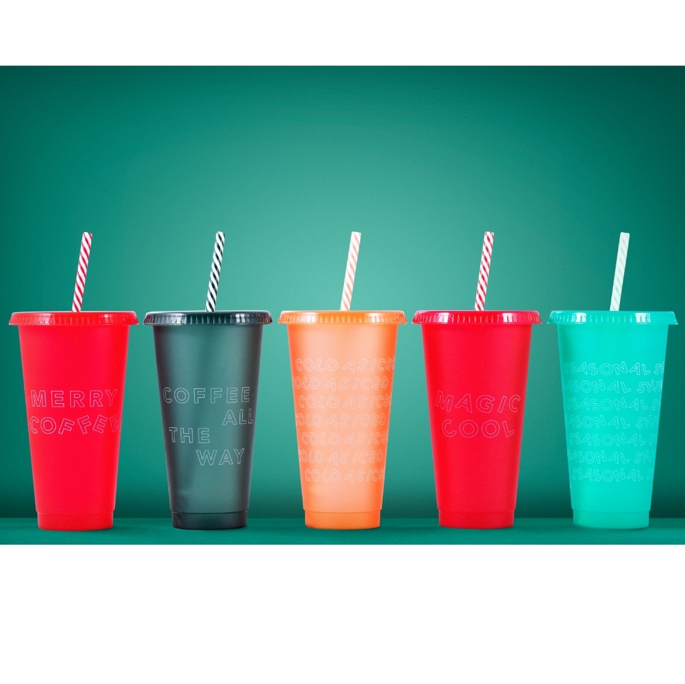 NEW Starbucks 2019 Holiday Christmas Reusable Cold